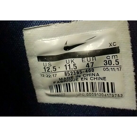 NIKE KYRIE 3 OBSIDIAN METALLIC GOLD BLUE SUMMIT Mens 12.5 852395-400 Sneakers - Picture 7 of 12